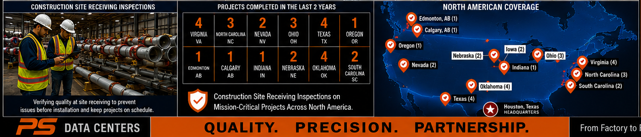 PS Data Centers project coverage map