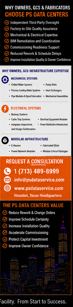 PS Data Centers value and expertise